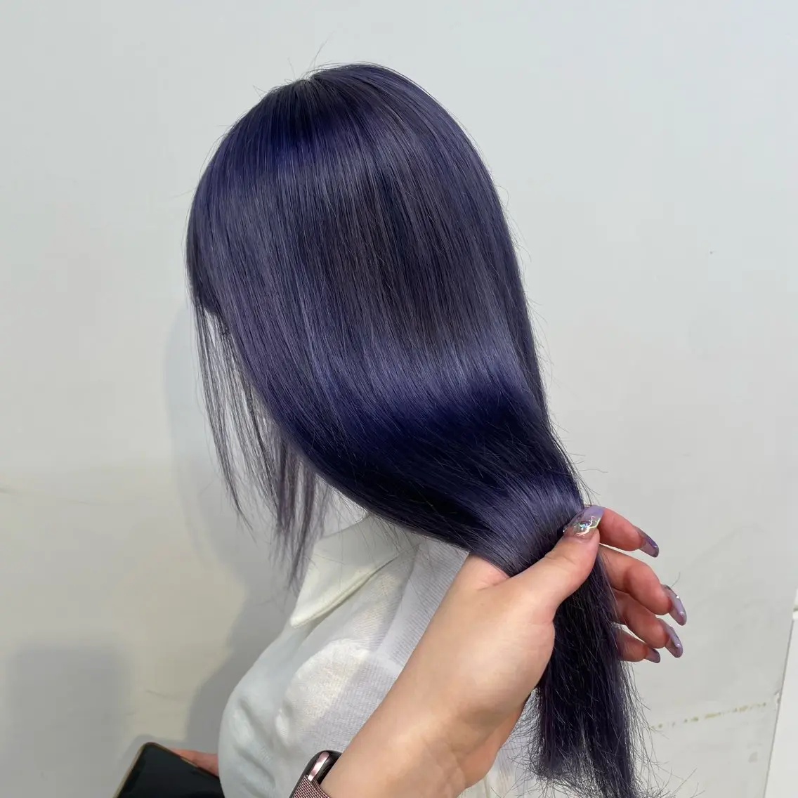 ロング カラー 透明感カラー ダブルカラー 髪質改善 カット ヘアカラー 💙ハイトーン韓国風 色白ヘア💙manaのヘアスタイル