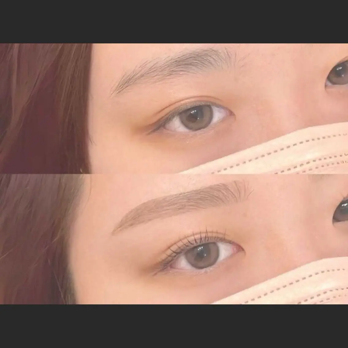 【韓国IDOL風⭐︎】ピーナッツロッドまつげパーマ＋オルチャン眉WAX ¥9000→¥6800の写真