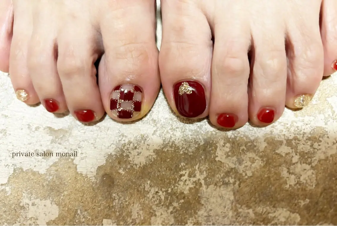 ネイル フットネイル nail salon monailのネイルデザイン