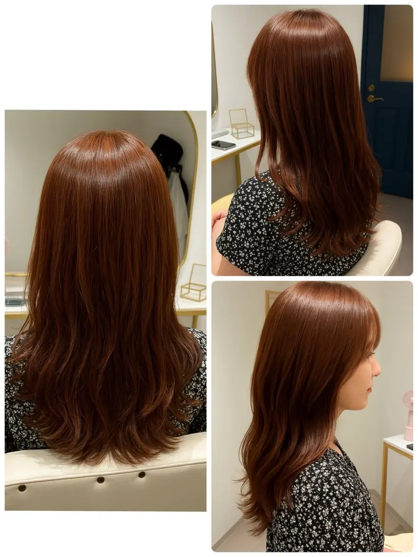 セミロング セミロングパーマ ボブ ハイライト 髪質改善 韓国風ヘア カット ヘアカラー トリートメント 髪質改善/縮毛矯正/ 美髪/個室/ハラのヘアスタイル