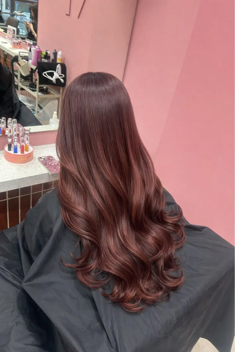ロング ヘアカラー 透明感カラー♡ 原宿美容室￤Rinaのヘアスタイル
