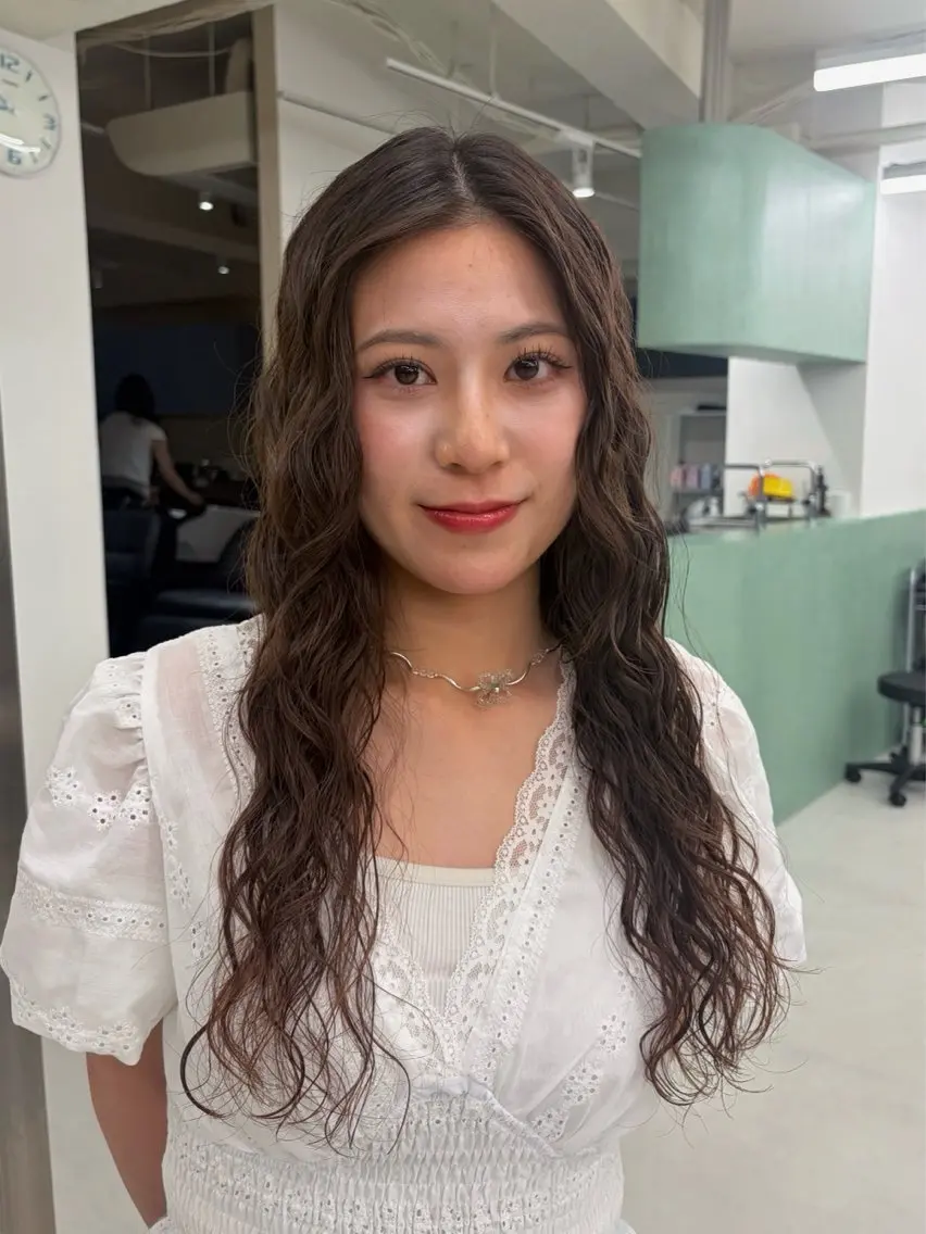 ロング パーマ パーマ ロングパーマ/パーマ /表参道/aobaのヘアスタイル