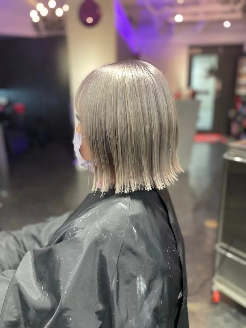 ミディアム カット ヘアカラー トリートメント 平井 海冬のヘアスタイル