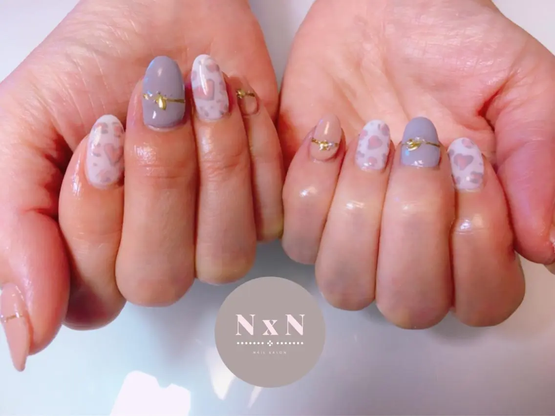 ネイル アニマル柄 ハンドネイル nail salon N×Nのネイルデザイン