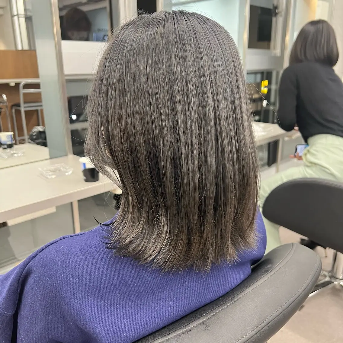 カラー ブリーチ 透明感カラー グレージュ ヘアカラー トリートメント トレンド似合わせ /店長キドヨシキのヘアスタイル