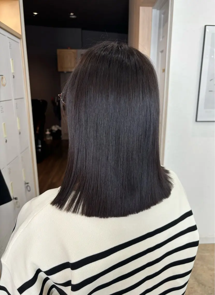ミディアム カラー パーマ カット ヘアカラー 縮毛矯正 トリートメント 🪽髪質改善矯正 🤍MIU🤍のヘアスタイル