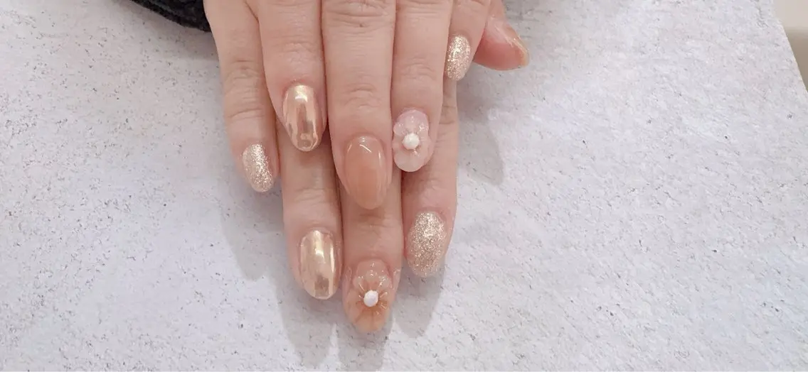 ネイル フラワーネイル ハンドネイル f2 nailのネイルデザイン