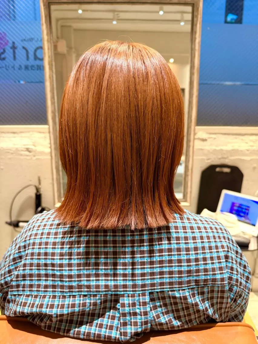 ミディアム ボブ 外ハネヘア ひょうどう かおり🐻❄️のヘアスタイル