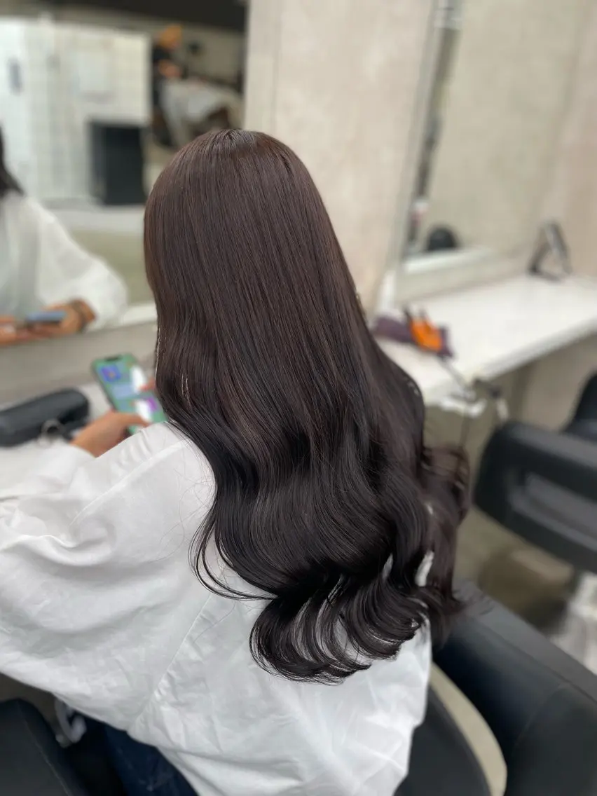 ロング カラー ヘアアレンジ カット ヘアカラー トリートメント ヘアセット 💗横浜美容室 💗HARUNAのヘアスタイル