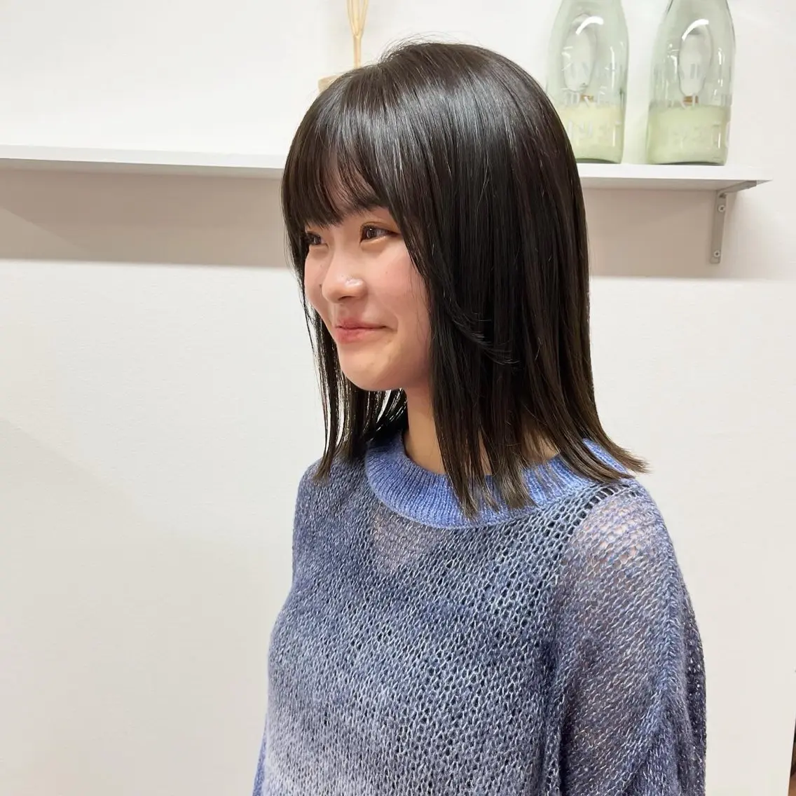 カラー オリーブグレー NAO ꩜✧˖°.のヘアスタイル