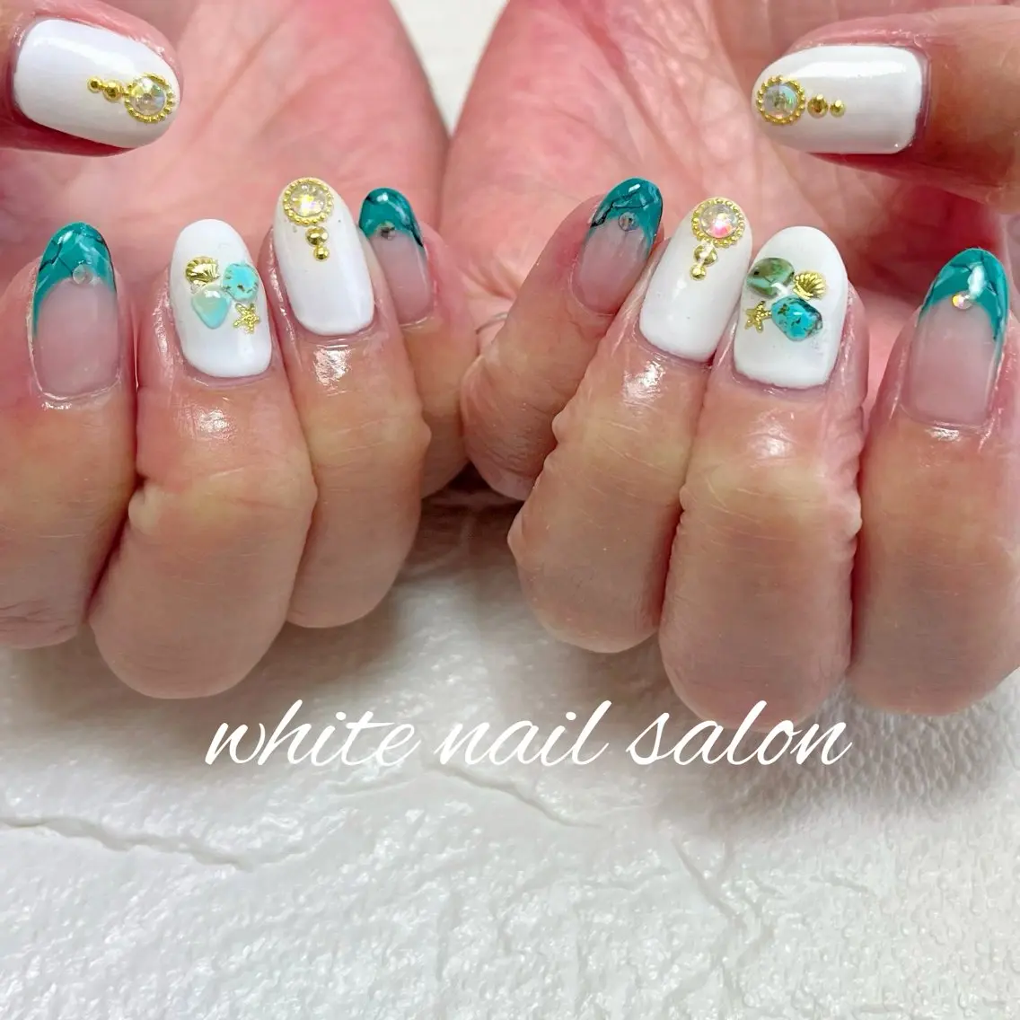 ネイル ラメ(グリッター) ハンドネイル white nail salonのネイルデザイン
