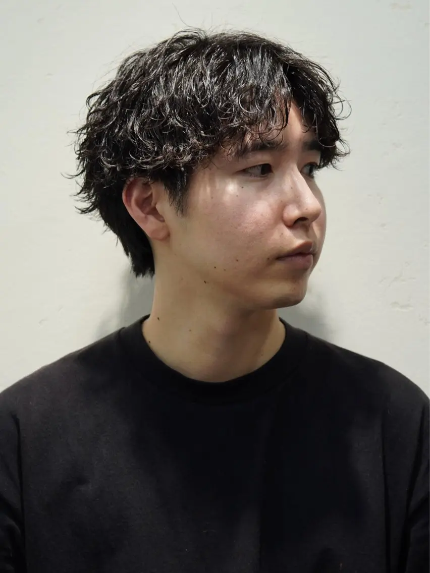 ショート パーマ メンズ カット パーマ トリートメント ヘアセット メンズパーマ特化 カバヤマ　リョウの眉毛・アイブロウイメージ