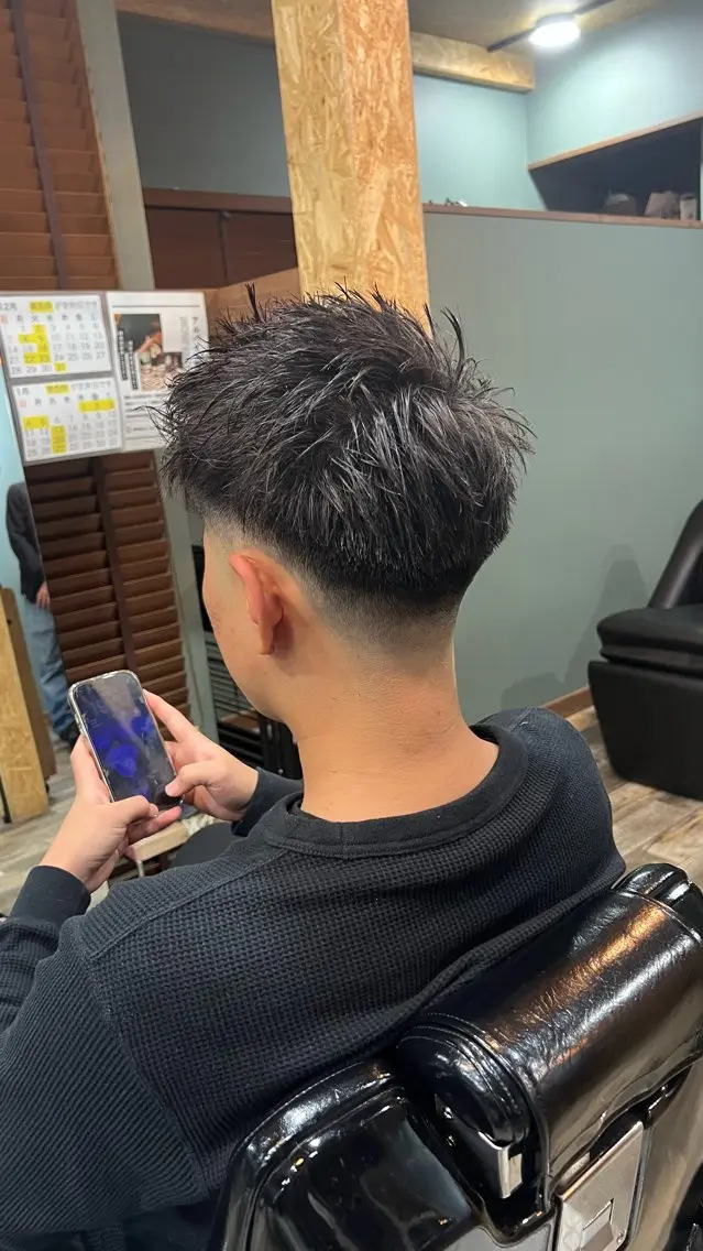 ショート メンズ 荻沼 快のヘアスタイル