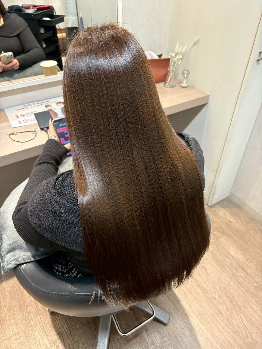 ロング 髪質改善 縮毛矯正 トリートメント 縮毛矯正 トリートメント ANDIAMO栄/ chisatoのヘアスタイル