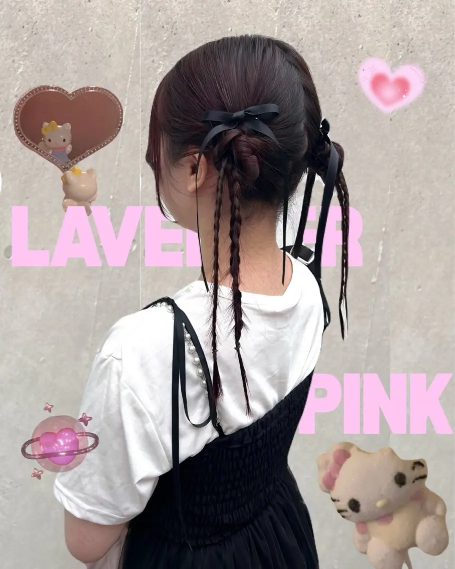 ロング カラー ヘアアレンジ ヘアカラー トリートメント ᴋᴀɴᴀ 🎀のマツエク・マツパデザイン