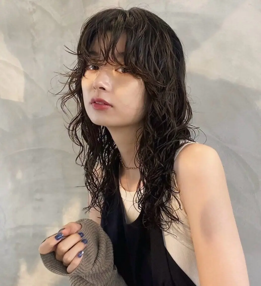 セミロング パーマ ヘアメイク金坂 /カットカラー/のヘアスタイル