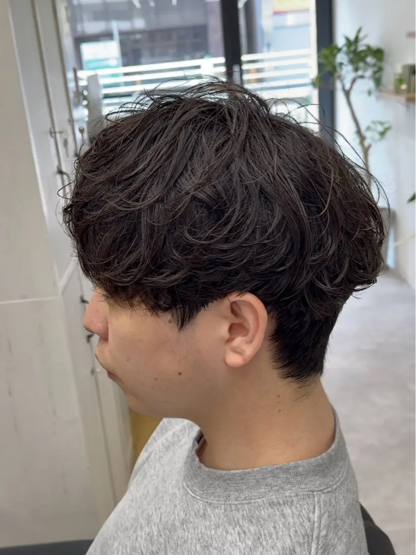 ショート パーマ メンズ カット パーマ Men's NAM 八角のヘアスタイル