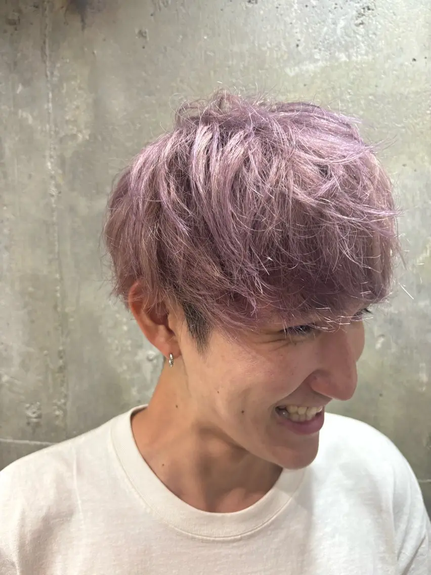 カラー メンズ ヘアカラー 窪田 欣恭のヘアスタイル