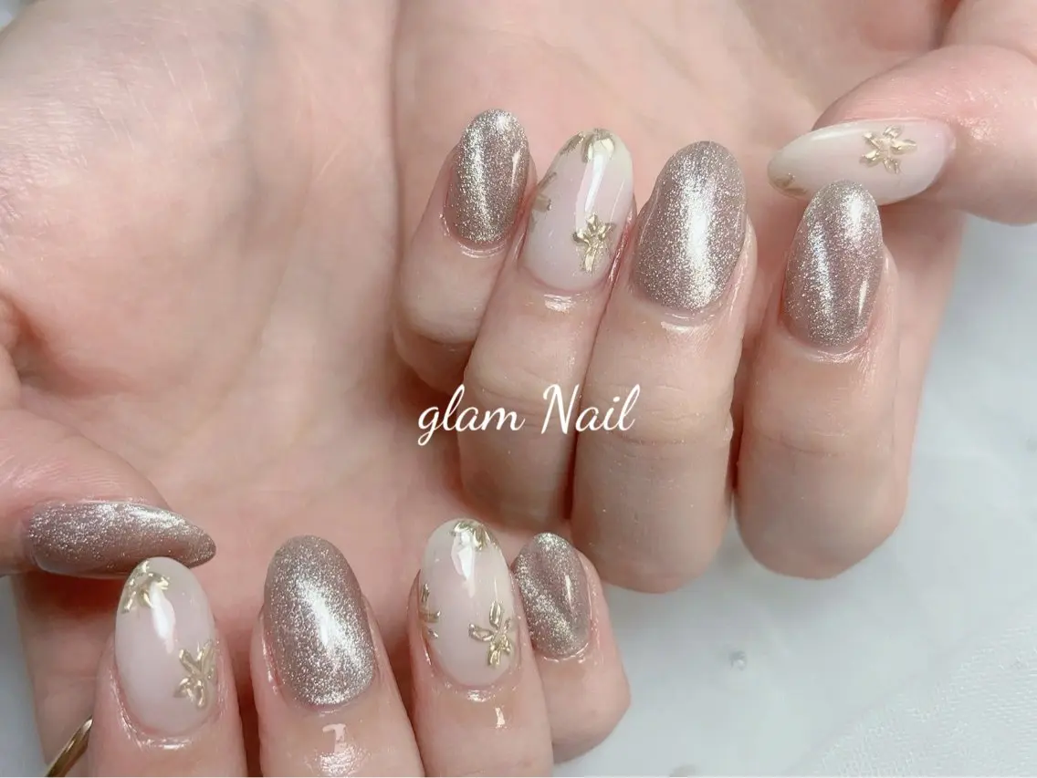 ネイル エツメ💅 長さ出し🎀デザインのネイルデザイン