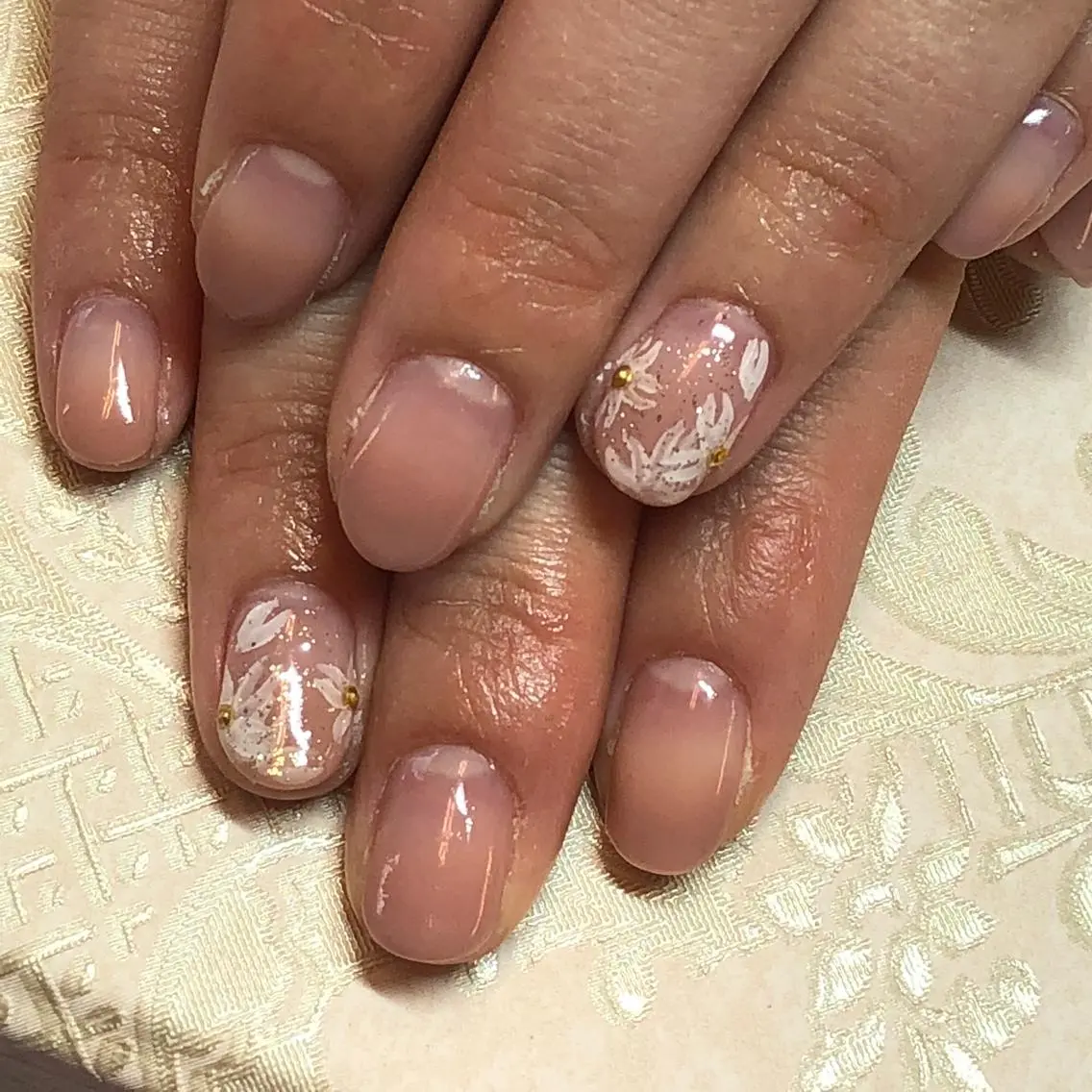 ネイル アートネイル 桜ネイル オフィスネイル KIREIE NAILSのネイルデザイン