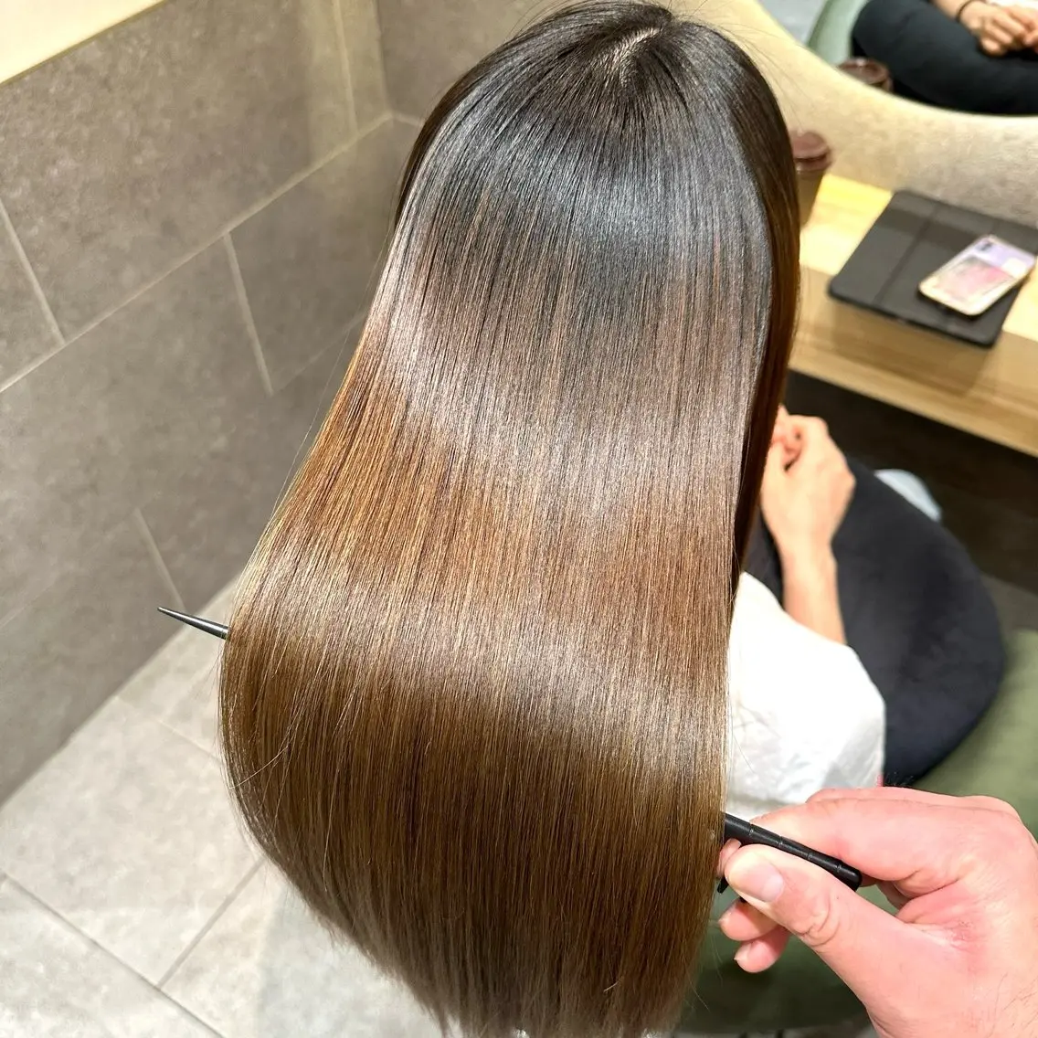 【乾かすだけでまとまる艶髪に🍀*】カット➕美髪縮毛矯正🌟⋆꙳の写真