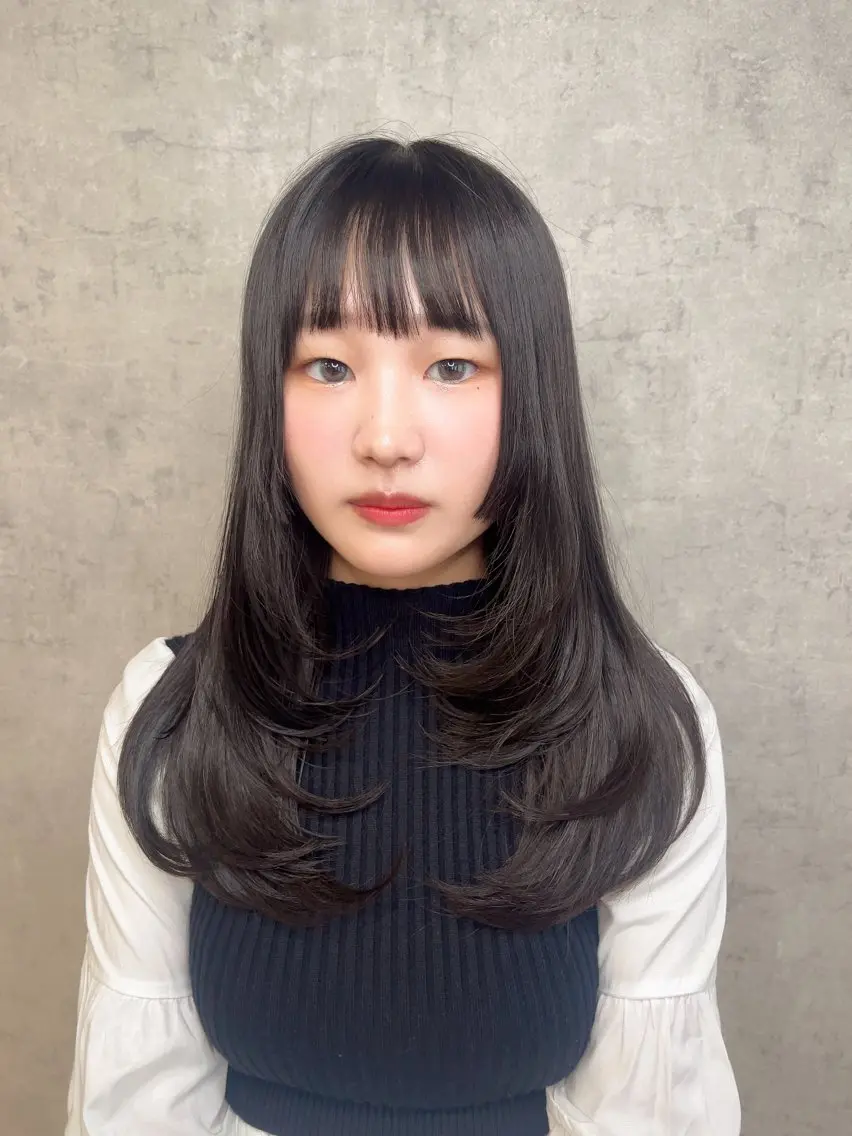 セミロング KAEDE🎀 縮毛矯正&パーマ特化のヘアスタイル