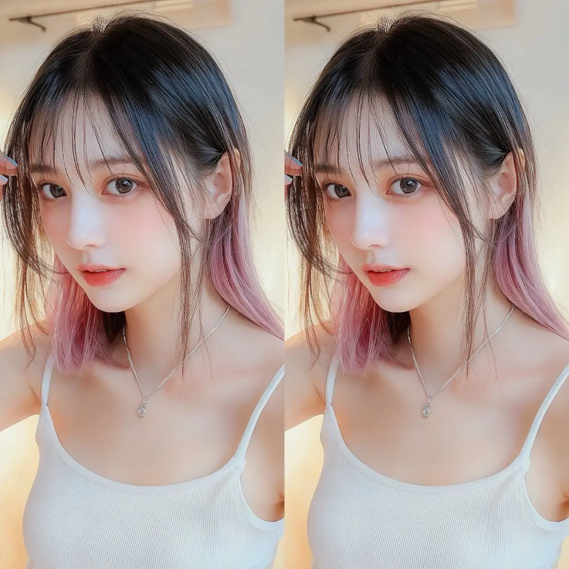 ミディアム カット ヘアカラー トリートメント Re.Rize加古川 for ladiesのヘアスタイル