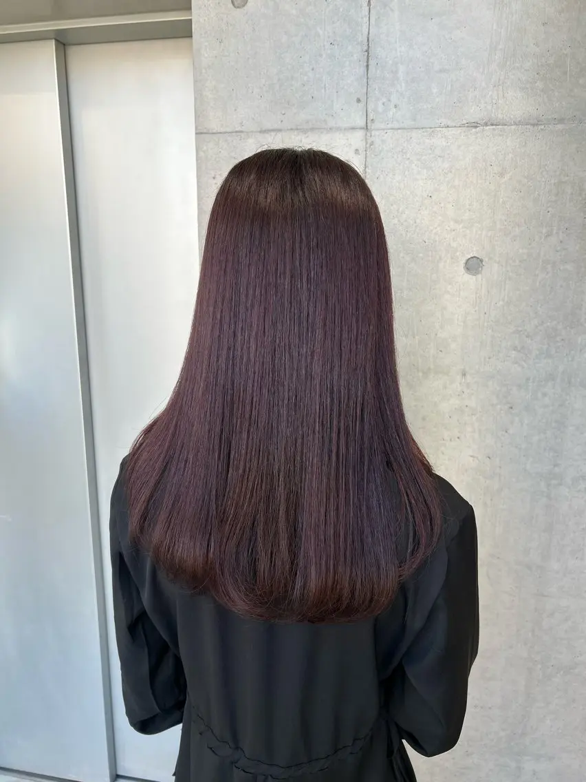 ロング カラー ヘアアレンジ ヘアカラー トリートメント ボブ艶モテカラー🫧 カリンのヘアスタイル