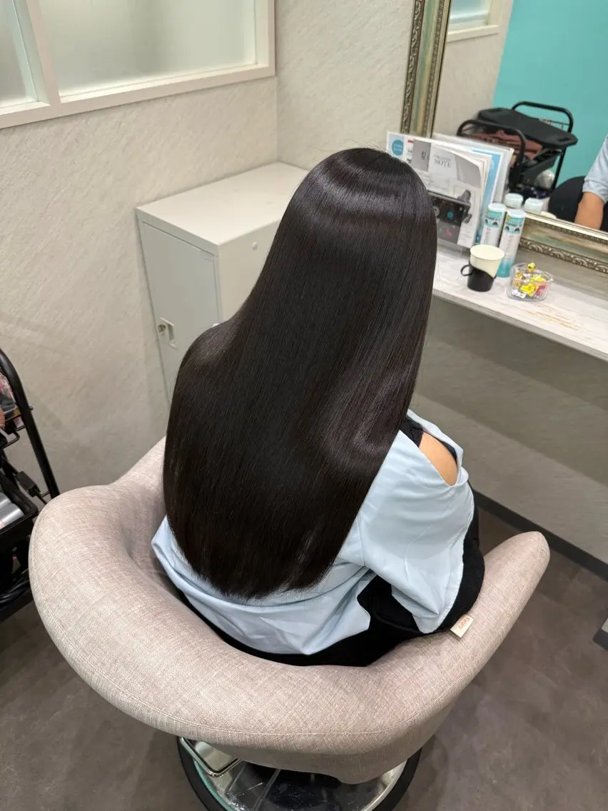 ロング トリートメント ヘッドスパ 髪質改善/縮毛矯正 アンナ🍊のヘアスタイル