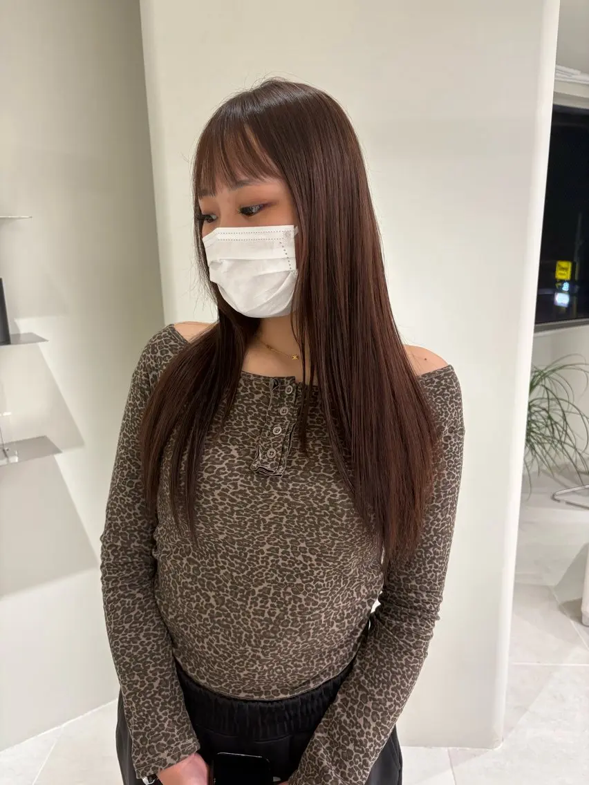 ロング カラー ブリーチ ブラウンカラー オレンジ エクステ 海外レイヤー /NAGISAのヘアスタイル