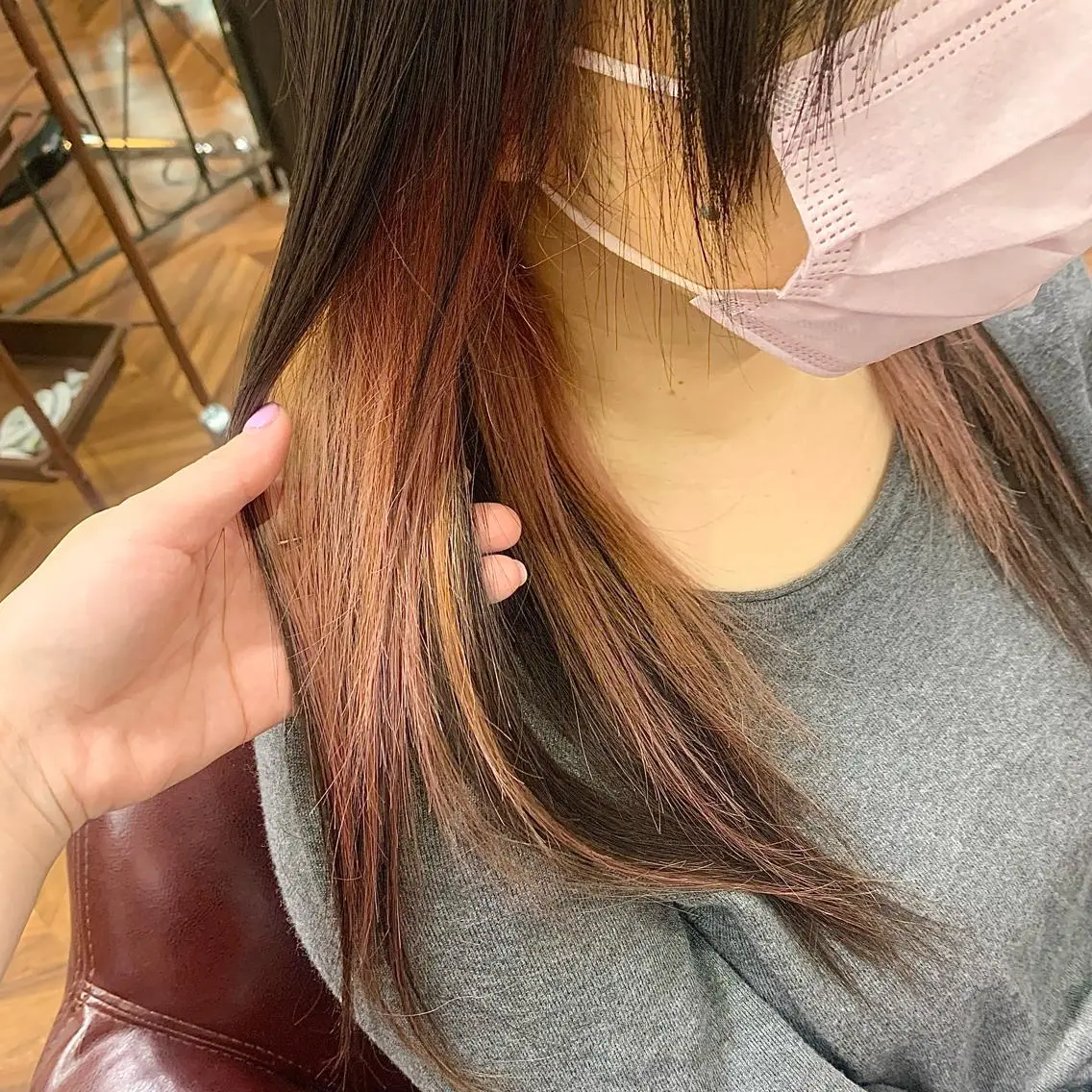 ロング ヘアカラー トリートメント MARKA 🫧 YUKAのヘアスタイル
