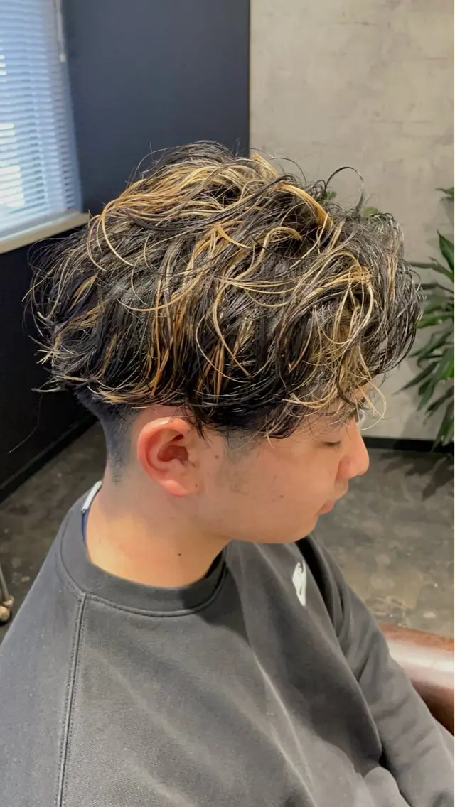 カラー パーマ メンズ カット ヘアカラー パーマ トリートメント 💈メンズ職人 ルキト💈のヘアスタイル
