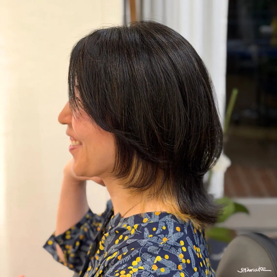 ミディアム カラー ハイライトカラー ハイライト レイヤーカット ウルフカット ウルフレイヤー カット ヘアカラー トリートメント ヘアセット しんのすけ /モデルさん募集中のヘアスタイル