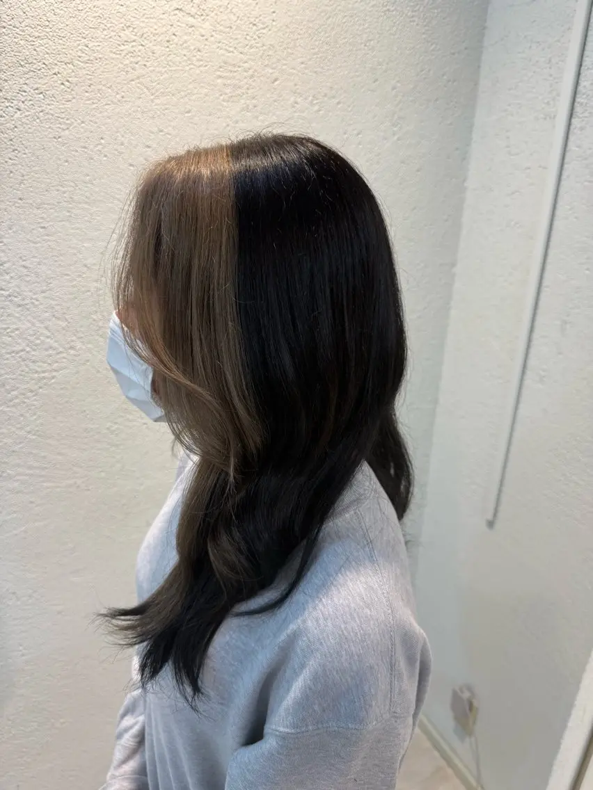 ミディアム ヘアカラー 永尾 幸太郎のヘアスタイル