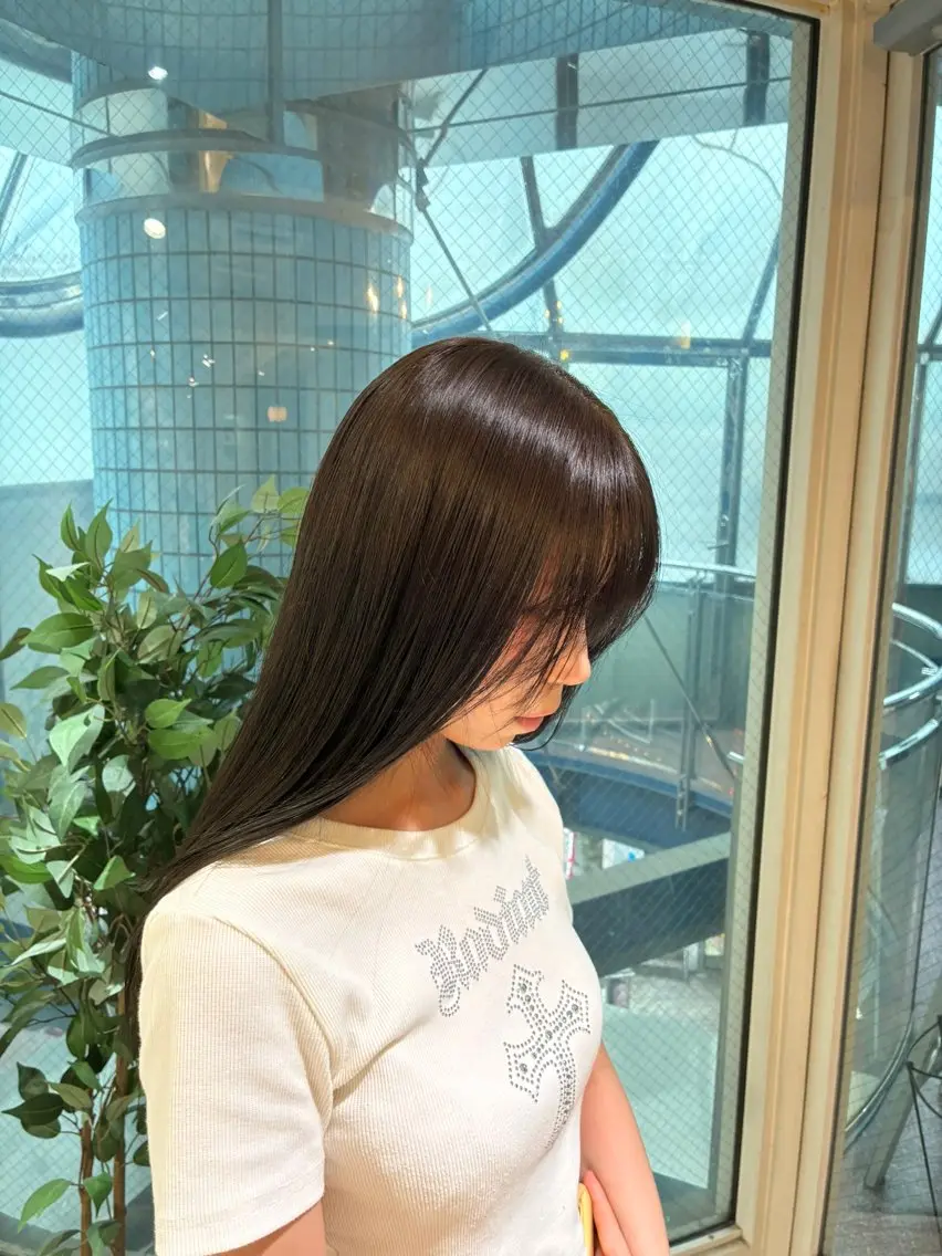 ロング カラー ベージュカラー オリーブベージュ ヘアカラー 佐藤貫成【メンズカッ トモデル/ブリーチ】のヘアスタイル