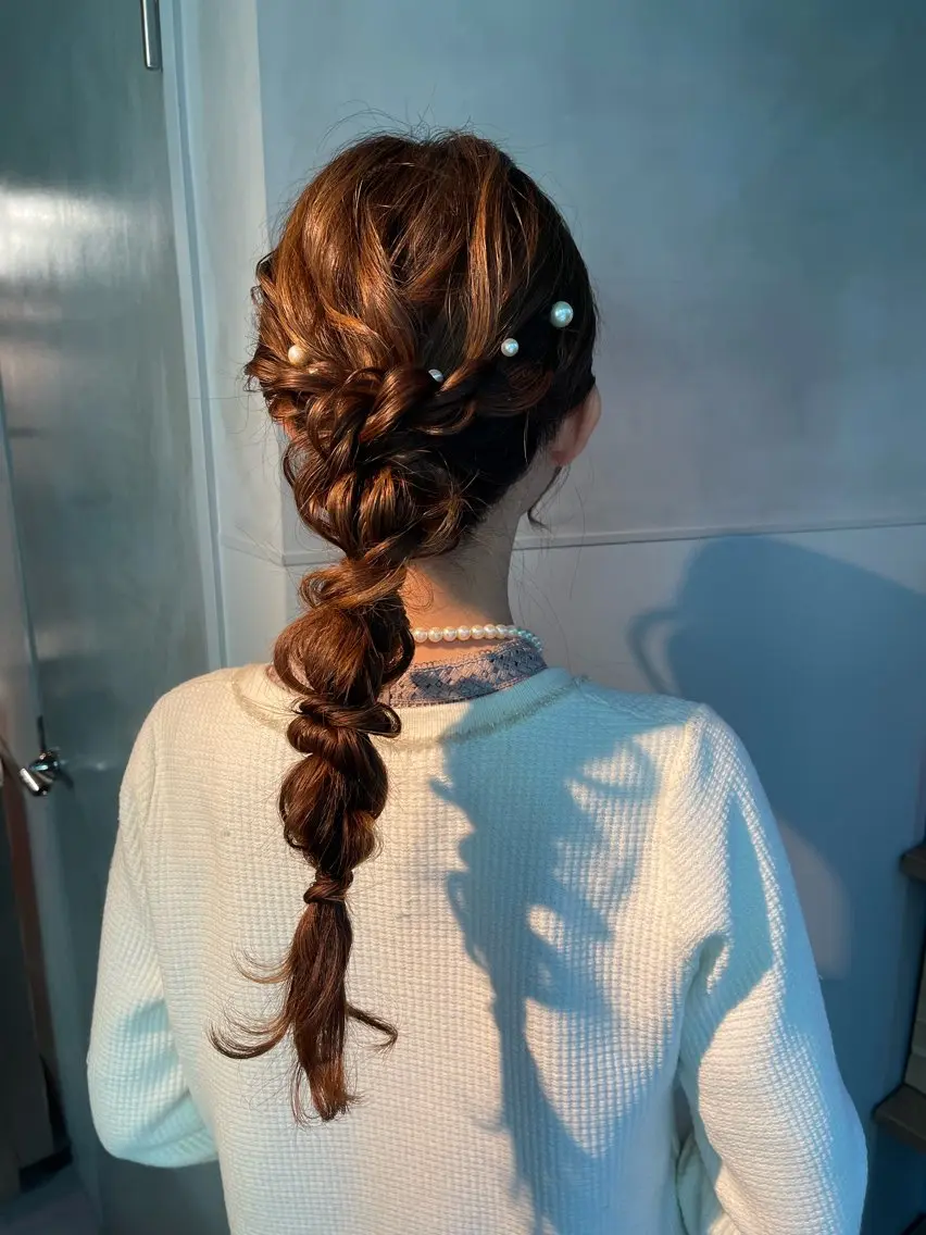 ヘアアレンジ ヘアセット 透明感カラー💎 アレンジ🩰Rimiのヘアスタイル