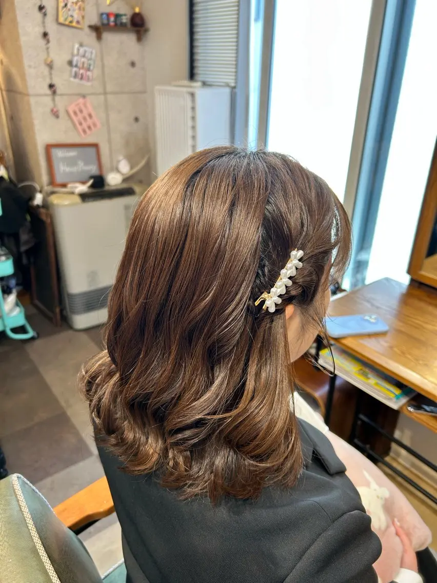 ヘアアレンジ ヘアカラー ヘアセット HempBeauty 浅野アサミのヘアスタイル