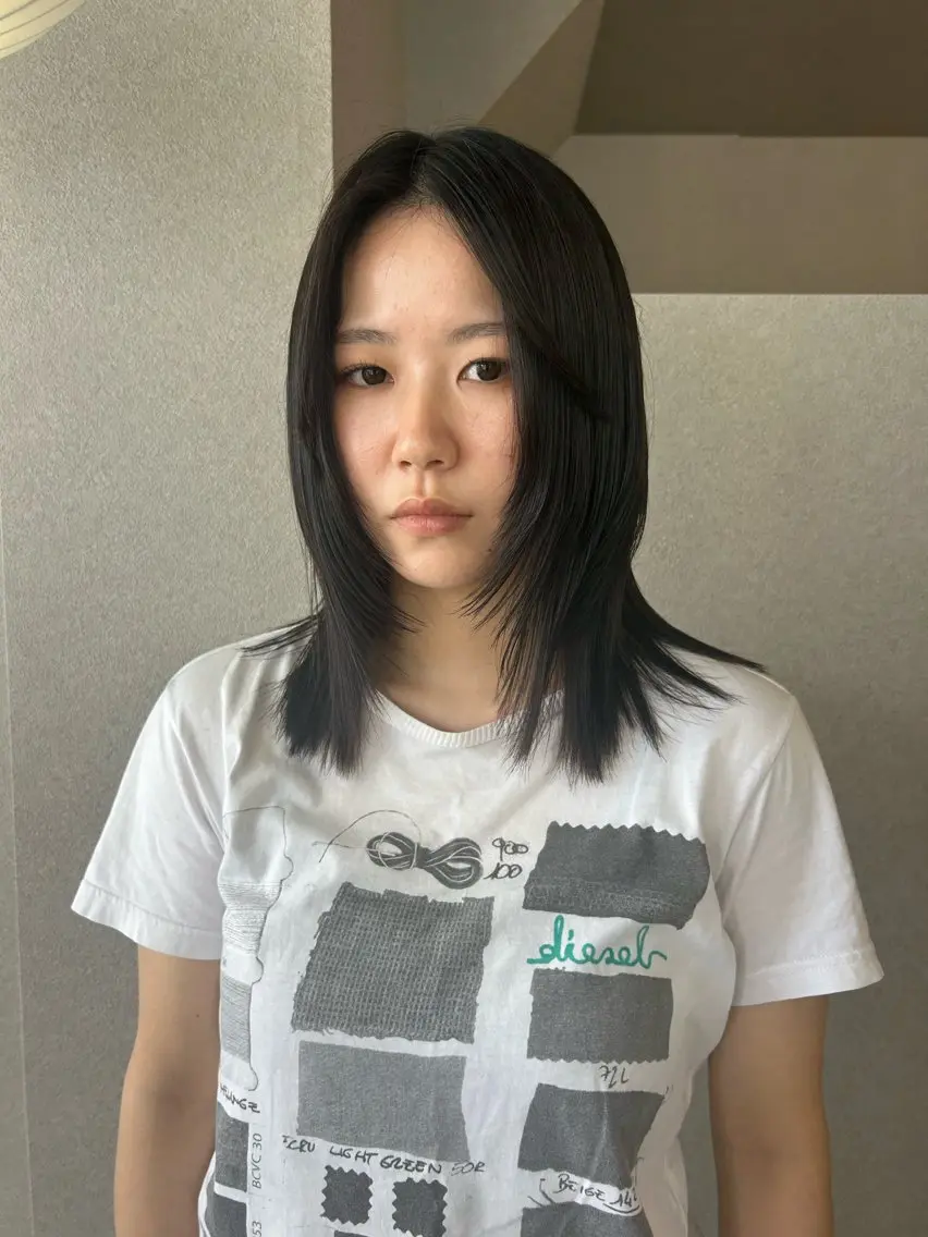 縮毛矯正or酸性ストレート＋ケアトリートメントの写真
