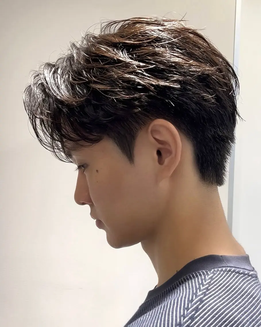 パーマ メンズ メンズパーマ 縮毛矯正 土田 啓太のヘアスタイル