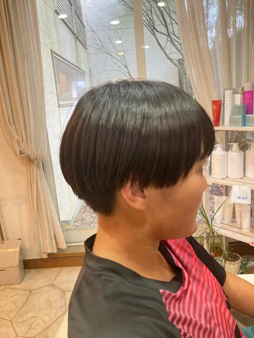 ショート 谷川 穂のヘアスタイル