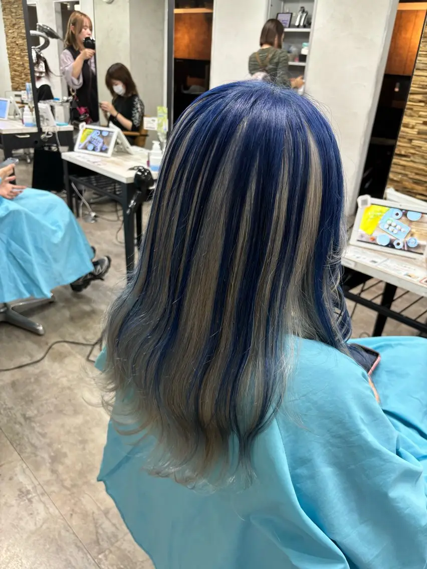 ロング カラー カット ヘアカラー トリートメント ヘッドスパ ヘアセット ️韓国ヘア/レイヤー カットYūka❤️のヘアスタイル