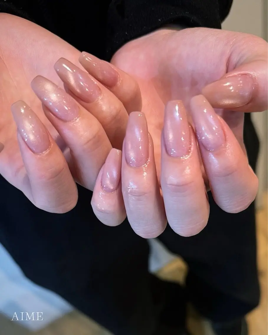 ネイル シンプルネイル ハンドネイル AIME （momo）のネイルデザイン