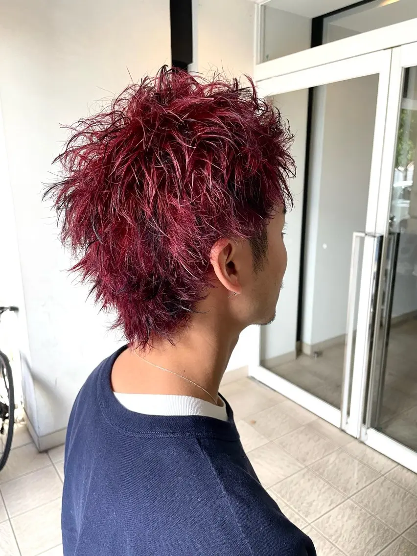 ショート カラー メンズ スパイキーショート ショートヘア カット ヘアカラー トリートメント 仲山 和希のヘアスタイル