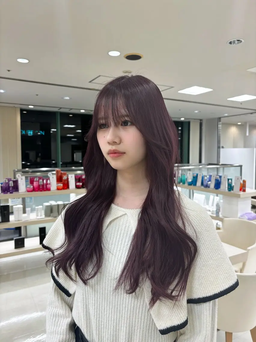 ロング カラー カット ヘアカラー 推し活/韓国/ブリー チカラーminamiのヘアスタイル