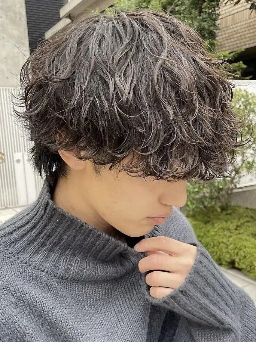 パーマ メンズ 室谷 柚羽のヘアスタイル
