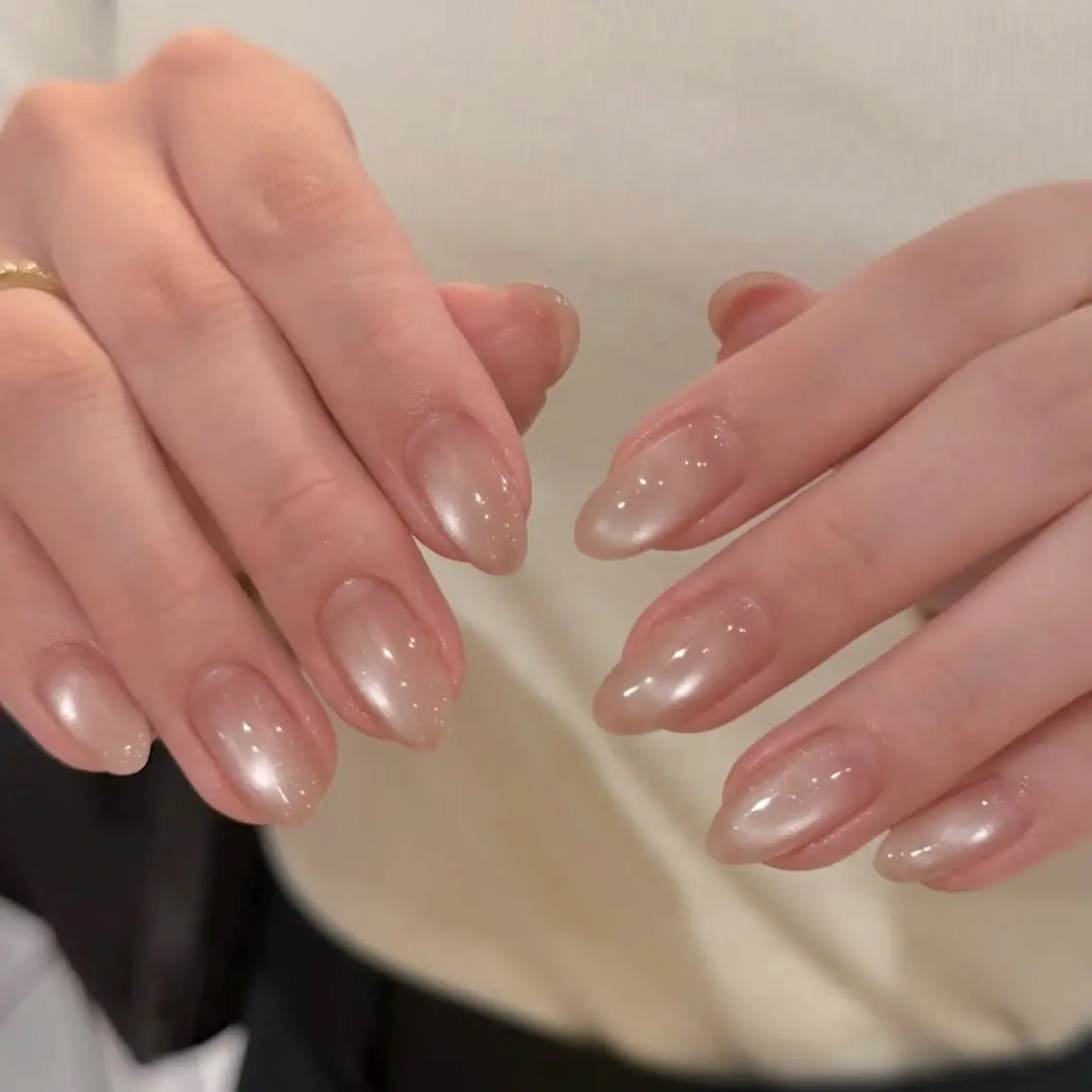 ネイル フットネイル フレンチネイル グラデーション 氷ネイル・うるうるネイル 韓国ネイル Mixx Nail_ Studioのネイルデザイン