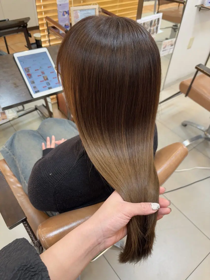 セミロング 髪質改善 トリートメント トリートメント 頭皮×髪質改善 透明感カラー💎中村のヘアスタイル