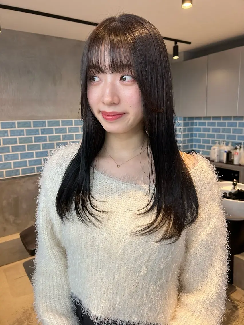 ミディアム カラー 似合わせカット✂︎ りょお🫧のヘアスタイル