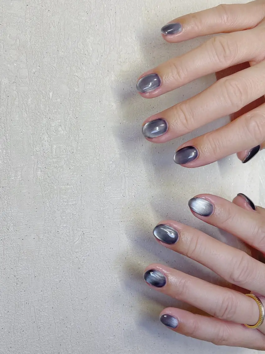 ネイル マグネットネイル マグネットワンカラー ワンカラーネイル Minami Nailのネイルデザイン
