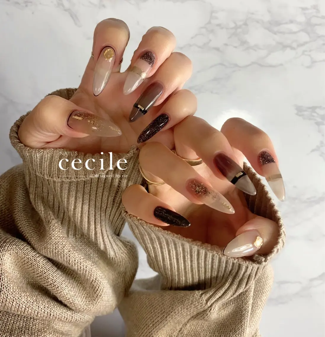 ネイル ハンドネイル Cecile Rieのネイルデザイン